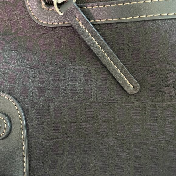 Giani Bernini Black Monogram Fabric Purse - Picture 5 of 6